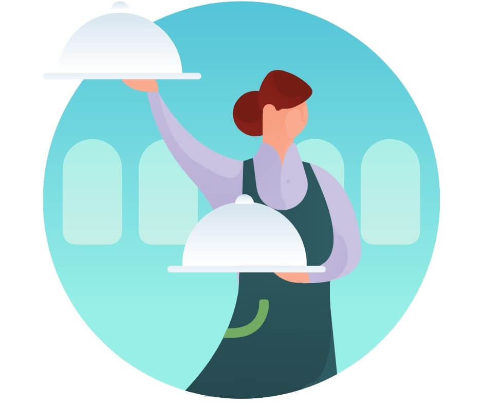 idee marketing per ristoranti cameriera